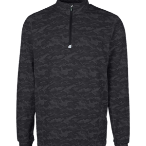 Men’s Cutter & Buck Traverse Camo Print Strech 1/4 Zip